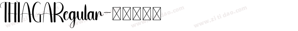THIAGARegular字体转换