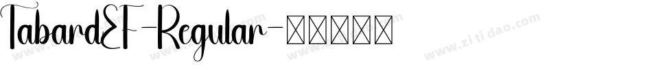 TabardEF-Regular字体转换