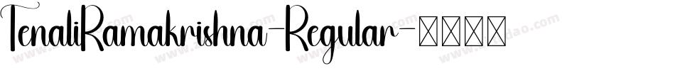 TenaliRamakrishna-Regular字体转换