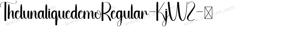 ThelunatiquedemoRegular-KjWZ字体转换