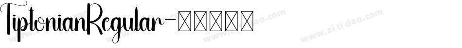 TiptonianRegular字体转换