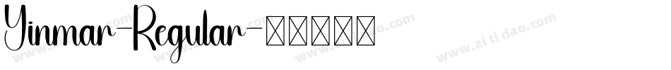Yinmar-Regular字体转换