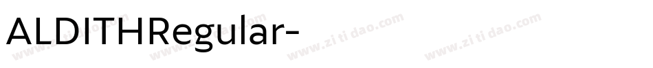 ALDITHRegular字体转换