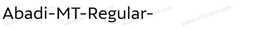 Abadi-MT-Regular字体转换