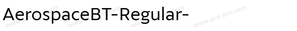 AerospaceBT-Regular字体转换