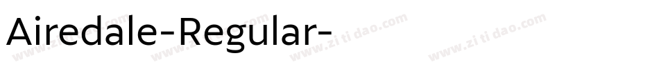 Airedale-Regular字体转换
