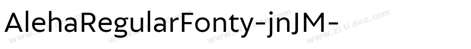 AlehaRegularFonty-jnJM字体转换