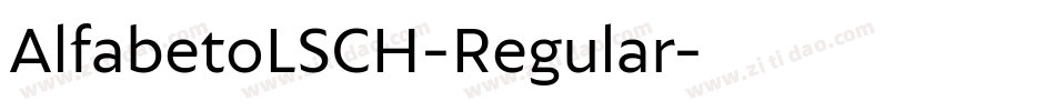AlfabetoLSCH-Regular字体转换