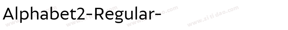 Alphabet2-Regular字体转换