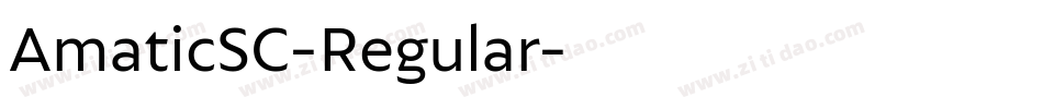AmaticSC-Regular字体转换