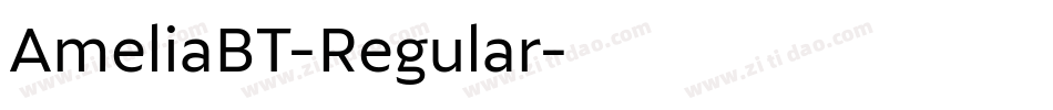 AmeliaBT-Regular字体转换