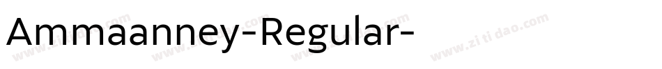 Ammaanney-Regular字体转换