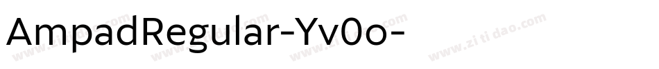 AmpadRegular-Yv0o字体转换