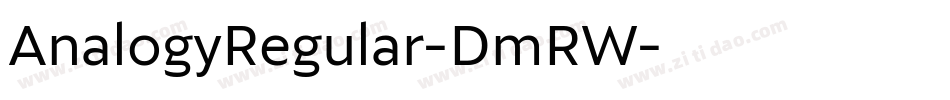 AnalogyRegular-DmRW字体转换