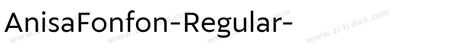 AnisaFonfon-Regular字体转换