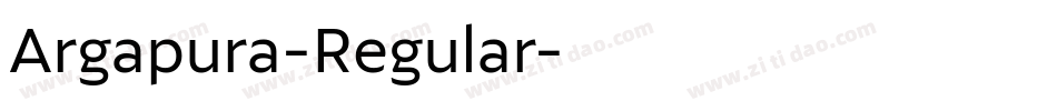 Argapura-Regular字体转换