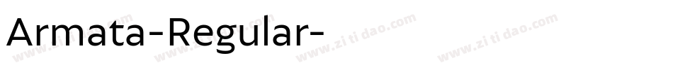 Armata-Regular字体转换
