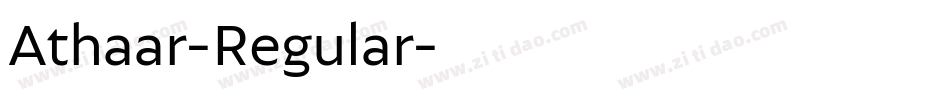 Athaar-Regular字体转换