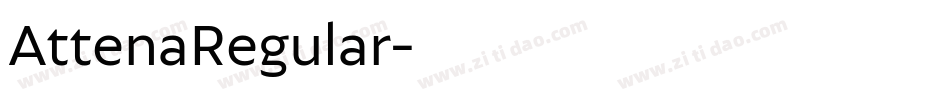 AttenaRegular字体转换