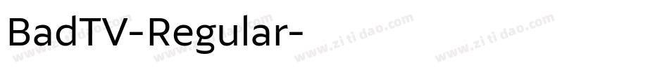 BadTV-Regular字体转换