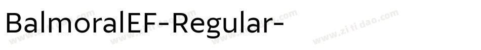 BalmoralEF-Regular字体转换