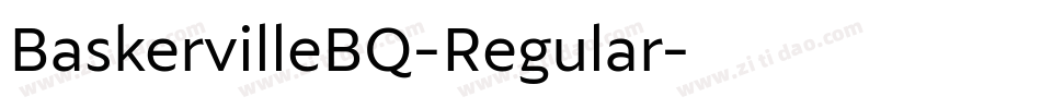 BaskervilleBQ-Regular字体转换