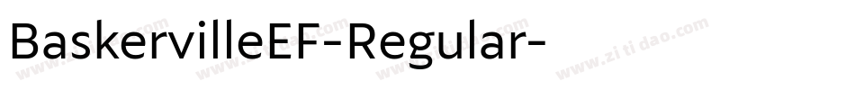 BaskervilleEF-Regular字体转换