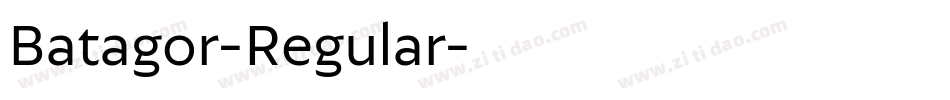 Batagor-Regular字体转换 Batagor-Regular字体转换