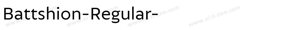 Battshion-Regular字体转换