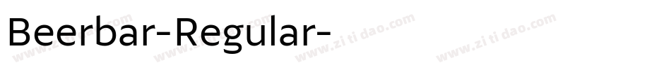 Beerbar-Regular字体转换
