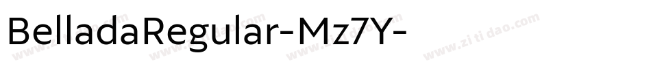 BelladaRegular-Mz7Y字体转换