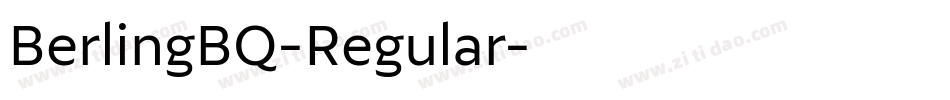 BerlingBQ-Regular字体转换