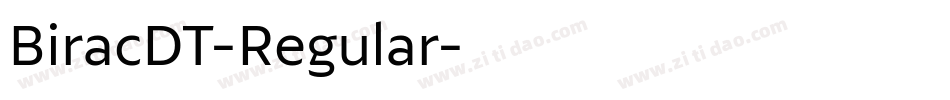 BiracDT-Regular字体转换