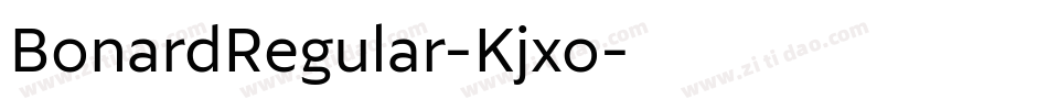 BonardRegular-Kjxo字体转换