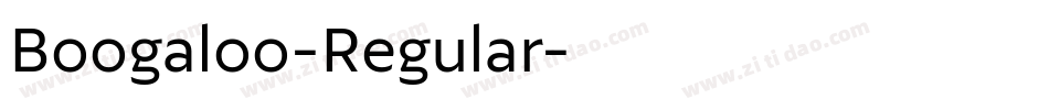 Boogaloo-Regular字体转换