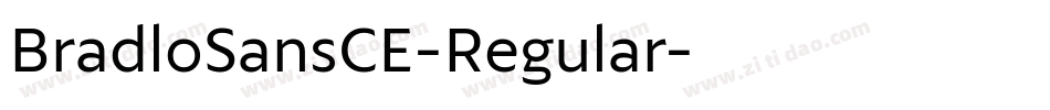 BradloSansCE-Regular字体转换