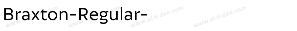 Braxton-Regular字体转换