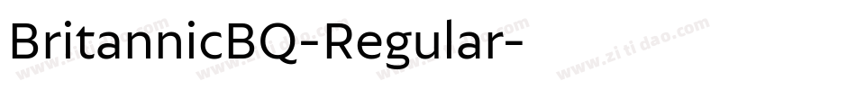 BritannicBQ-Regular字体转换