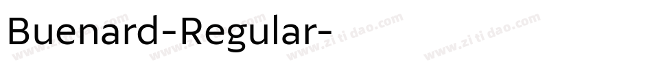 Buenard-Regular字体转换