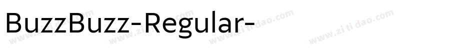 BuzzBuzz-Regular字体转换