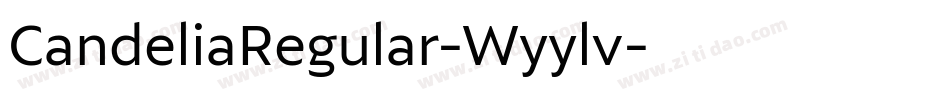 CandeliaRegular-Wyylv字体转换