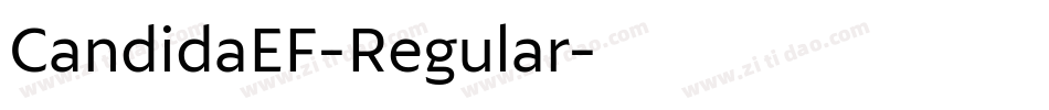 CandidaEF-Regular字体转换