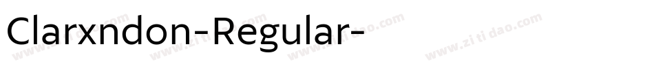 Clarxndon-Regular字体转换