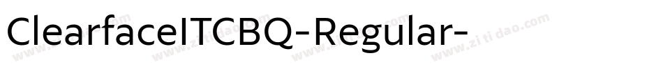 ClearfaceITCBQ-Regular字体转换