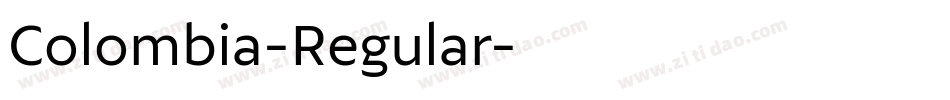Colombia-Regular字体转换