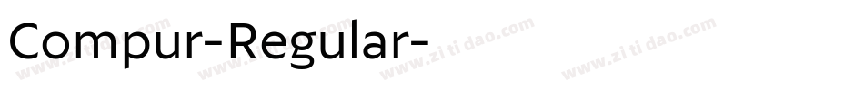 Compur-Regular字体转换