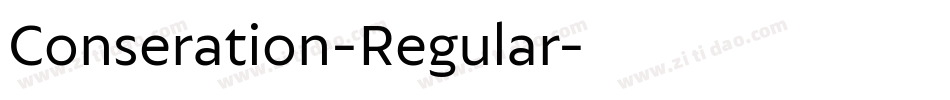 Conseration-Regular字体转换