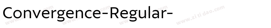 Convergence-Regular字体转换