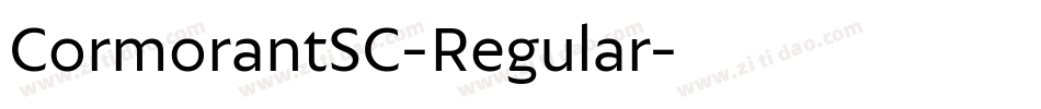 CormorantSC-Regular字体转换