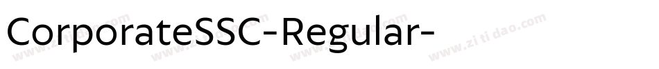 CorporateSSC-Regular字体转换
